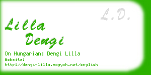 lilla dengi business card